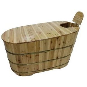 Wooden Bathtub with Cover